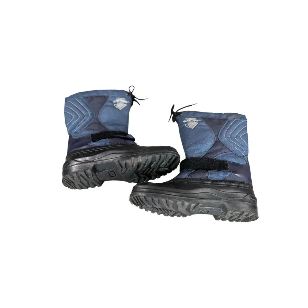 Herman Survivors Mens Insulated Snow Boots Size 8 Blue & Black